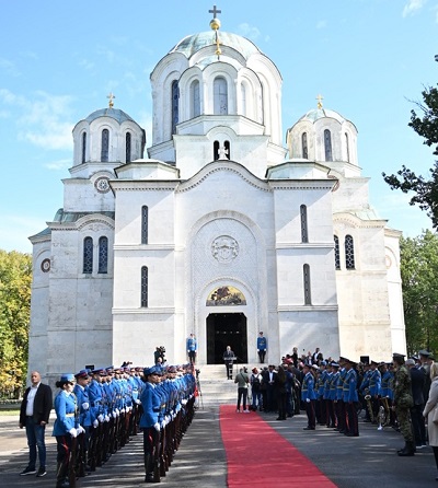 СВЕТА АРХИЈЕРЕЈСКА ЛИТУРГИЈА И ПАРАСТОС КРАЉУ АЛЕКСАНДРУ I КАРАЂОРЂЕВИЋУ НА ОПЛЕНЦУ